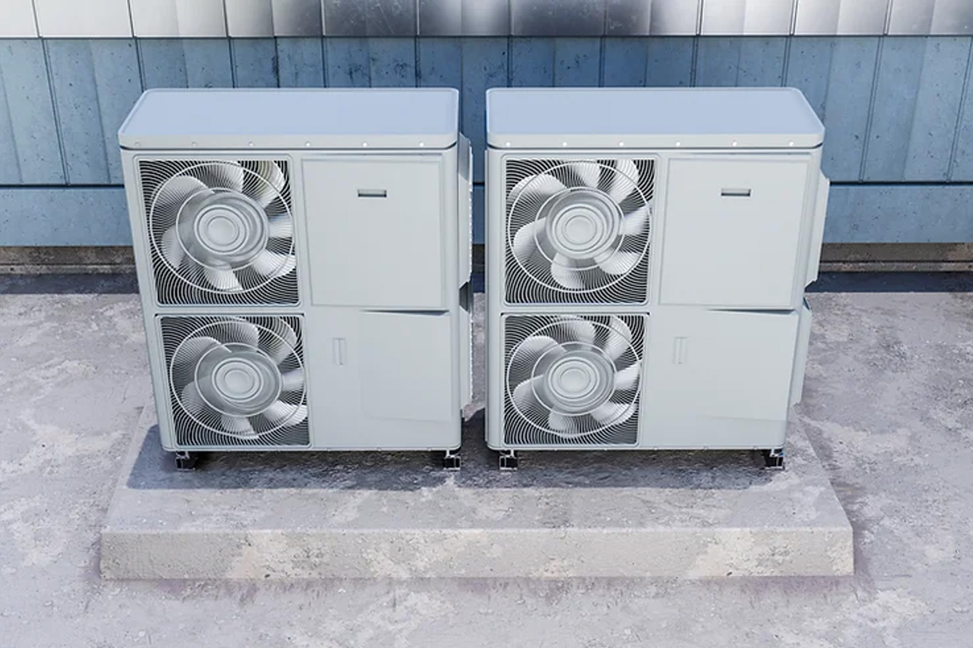 collection of heat pumps